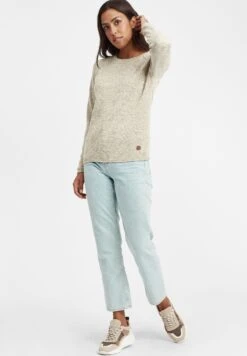 OXMO OXDANIELA - Sweter - Bone White -Oxmo 6aa147c78acc4289b020a8af6cda4ad4