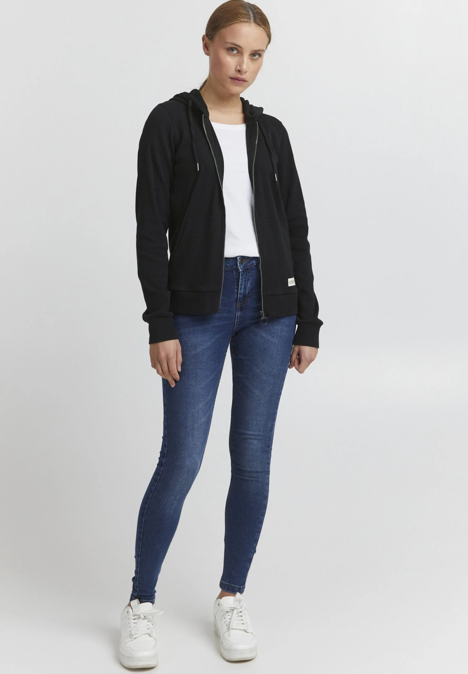 OXMO OXLOVA - Bluza Rozpinana - Black 4 OXMO OXLOVA - Bluza Rozpinana - Black - obrazek 2