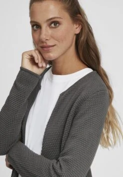 OXMO OXHILDA - Kardigan - Pewter -Oxmo 6f667a9d476443a3af1be4c401334f2b