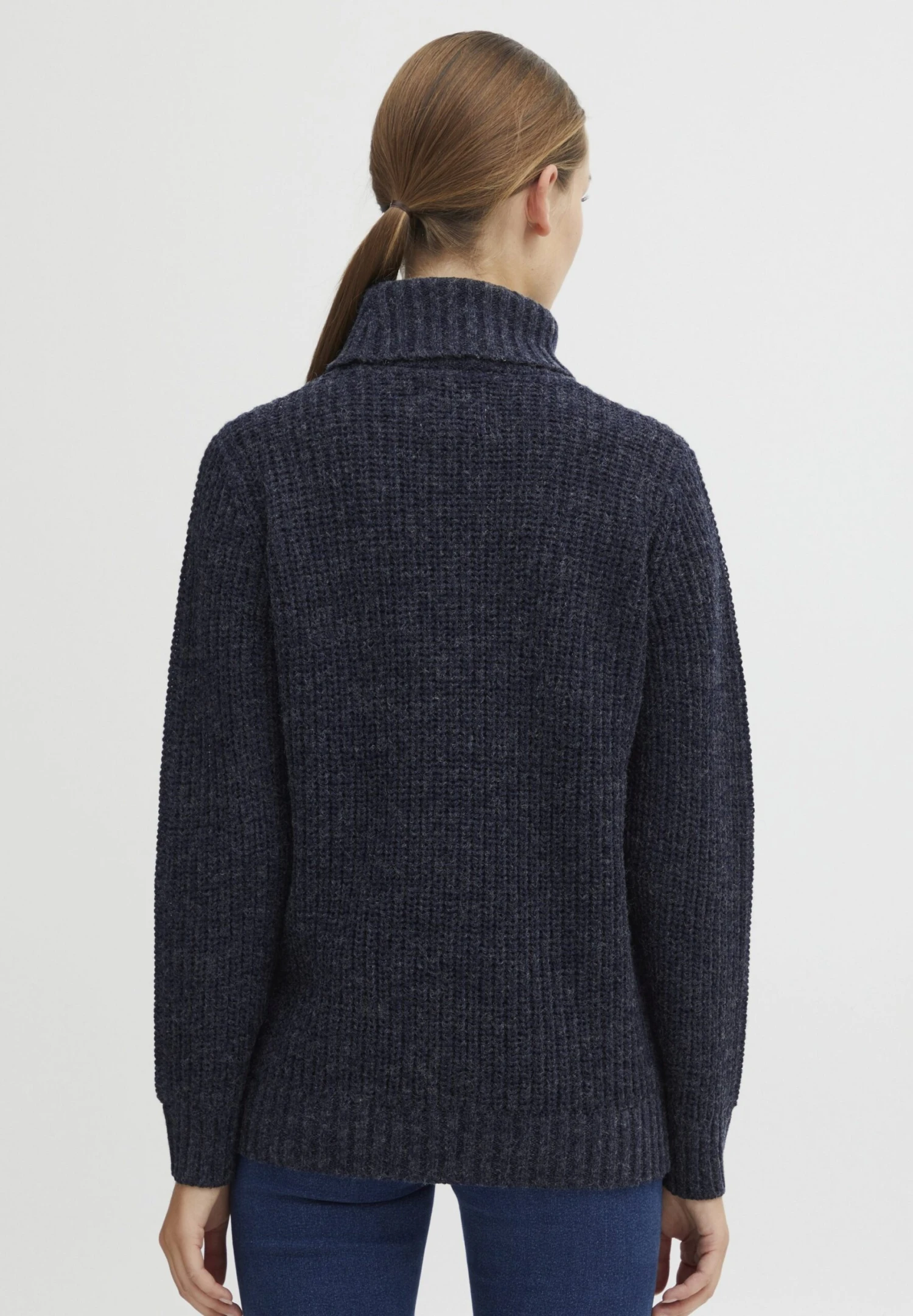 OXMO OXNANNA - Sweter - Total Eclipse Melange 5 OXMO OXNANNA - Sweter - Total Eclipse Melange - obrazek 3