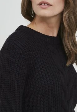 OXMO OXNATASJA - Sweter - Black -Oxmo 768db476c60542e28708661dbbad7952