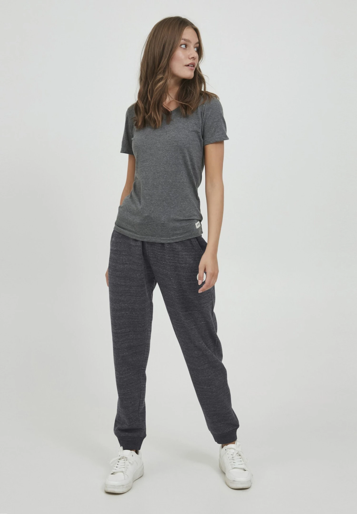 OXMO OXHELDANA - Spodnie Treningowe - Black Melange 4 OXMO OXHELDANA - Spodnie Treningowe - Black Melange - obrazek 2