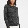 OXMO OXDANIELA - Sweter - Black -Oxmo 786f8c3b4ffb47f88df6a1940a808f94