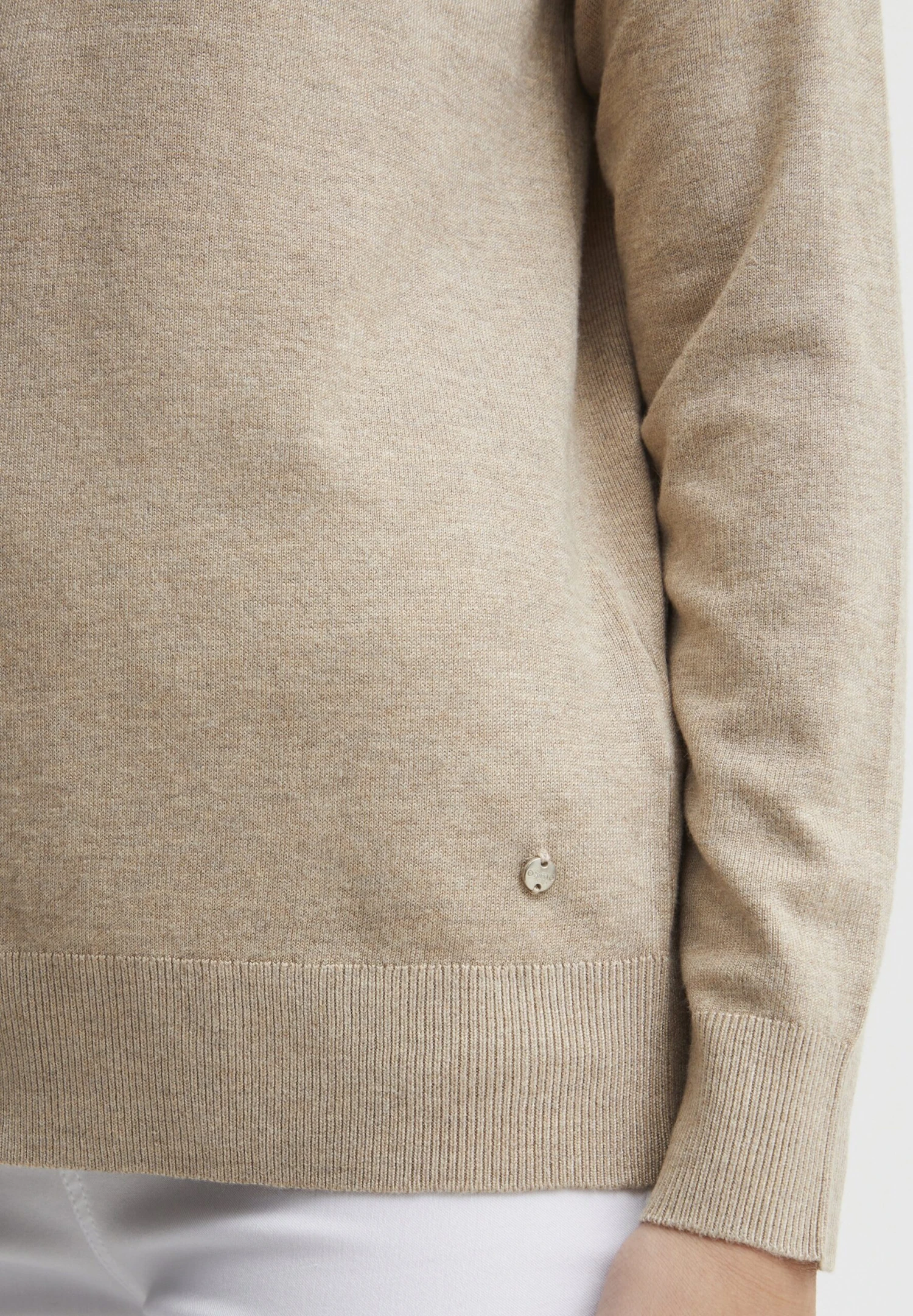 OXMO OXHELLE - Sweter - Cement Melange 7 OXMO OXHELLE - Sweter - Cement Melange - obrazek 5