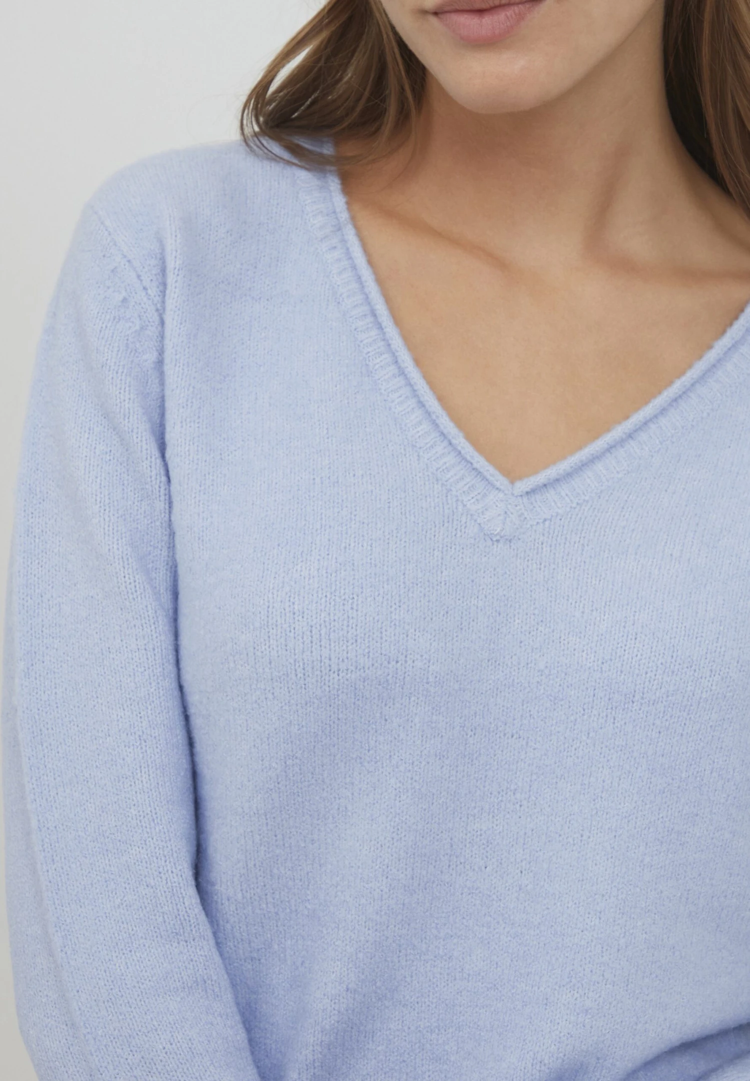 OXMO OXILVA - Sweter - Brunnera Blue Melange 6 OXMO OXILVA - Sweter - Brunnera Blue Melange - obrazek 4