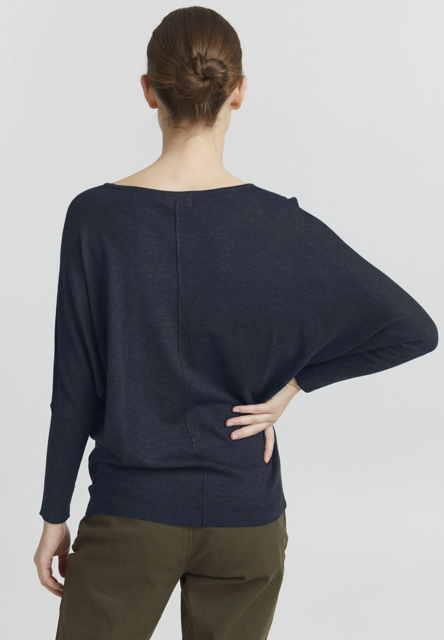 OXMO OXHERDIS - Sweter - Total Eclipse Melange 5 OXMO OXHERDIS - Sweter - Total Eclipse Melange - obrazek 3