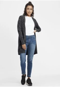 OXMO OXNELI - Kardigan - Charcoal -Oxmo 822be1aa1857455dbd9e5194170ece7a