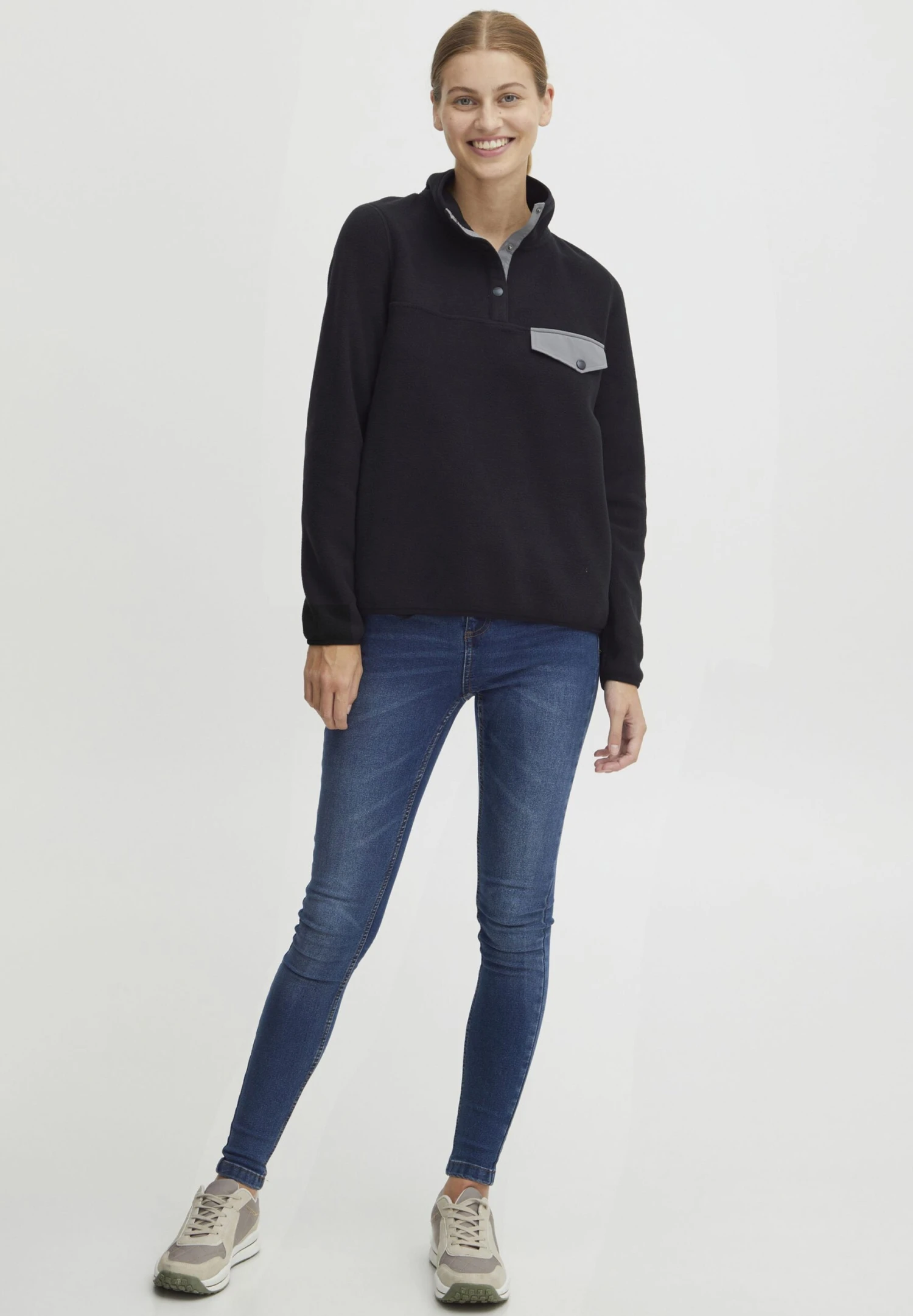 OXMO OXNYFINE - Bluza Z Polaru - Black 4 OXMO OXNYFINE - Bluza Z Polaru - Black - obrazek 2