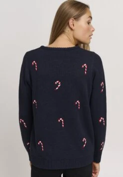 OXMO OXCHRISTEL - Sweter - Dress Blues -Oxmo 8b4ffcaeab264f07af104094db5a659f