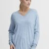 OXMO OXHELLE - Sweter - Blue Bell Melange -Oxmo 8f017e4fbe424b1d984ec8bc5b199706