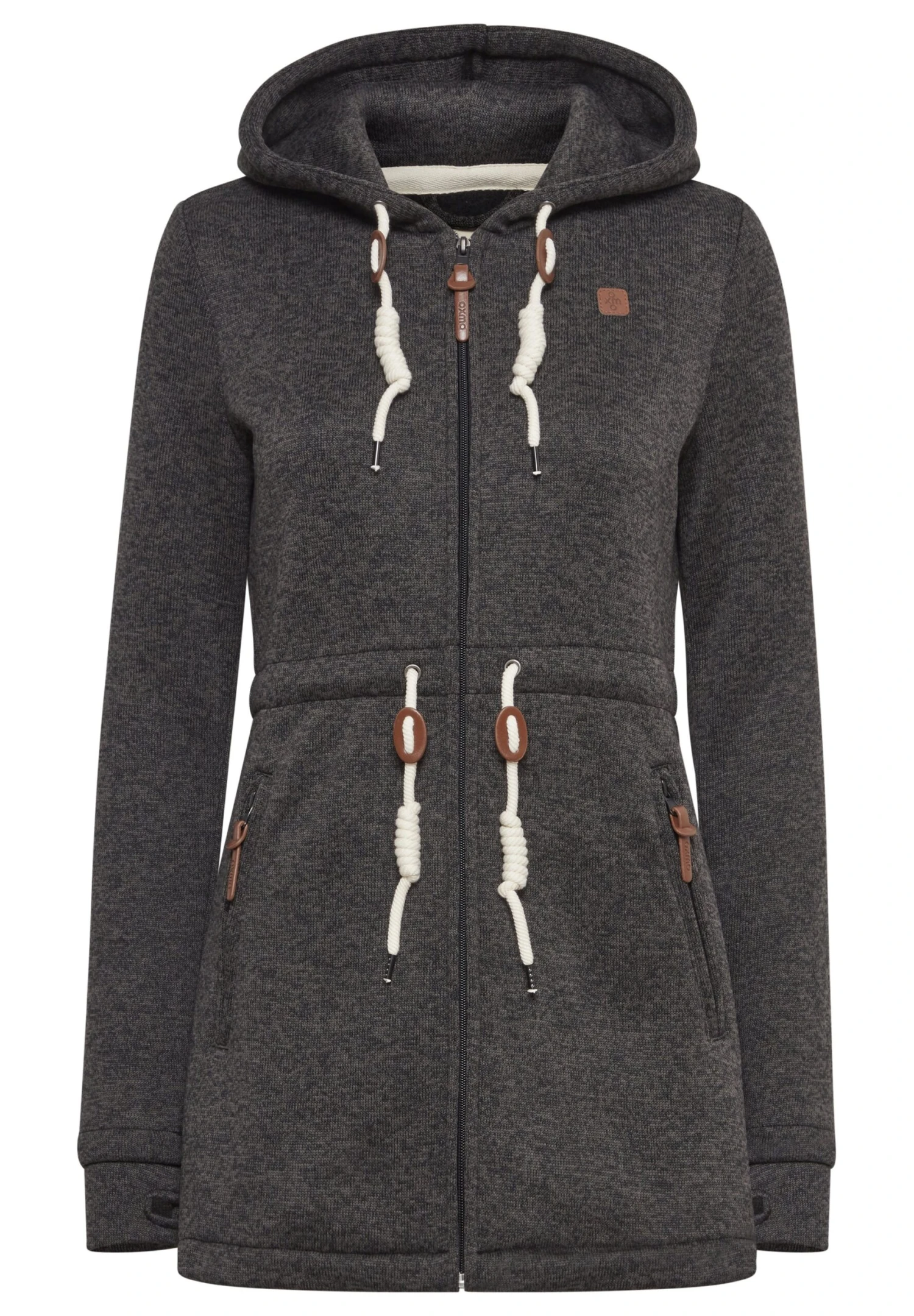 OXMO OXTHORA - Krótki Płaszcz - True Black 8 OXMO OXTHORA - Krótki Płaszcz - True Black - obrazek 6