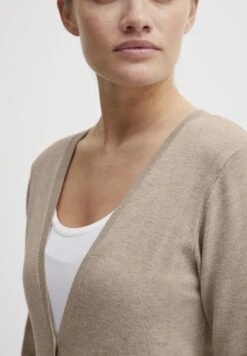 OXMO OXHELENE - Kardigan - Cement Melange -Oxmo 91b7689194224e3eb65336587b88af1c