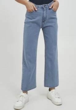 OXMO OXANNI - Jeansy Dzwony - Ligth Blue Denim