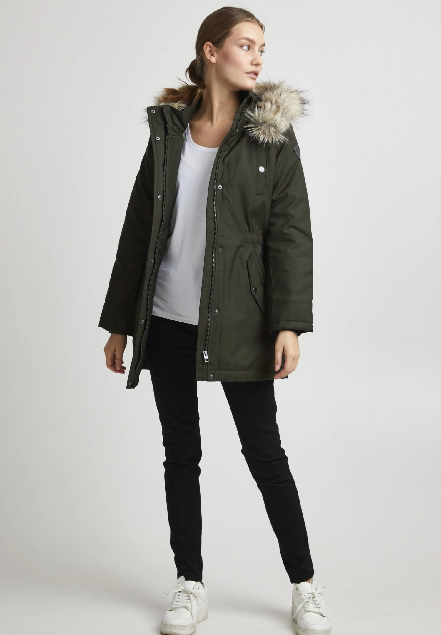 OXMO OXMARIBEL - Płaszcz Zimowy - Rosin 4 OXMO OXMARIBEL - Płaszcz Zimowy - Rosin - obrazek 2