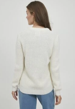 OXMO OXNATASJA - Sweter - Cloud Dancer -Oxmo 94a4be07ab3f40f9ae4d639fdefb21bb