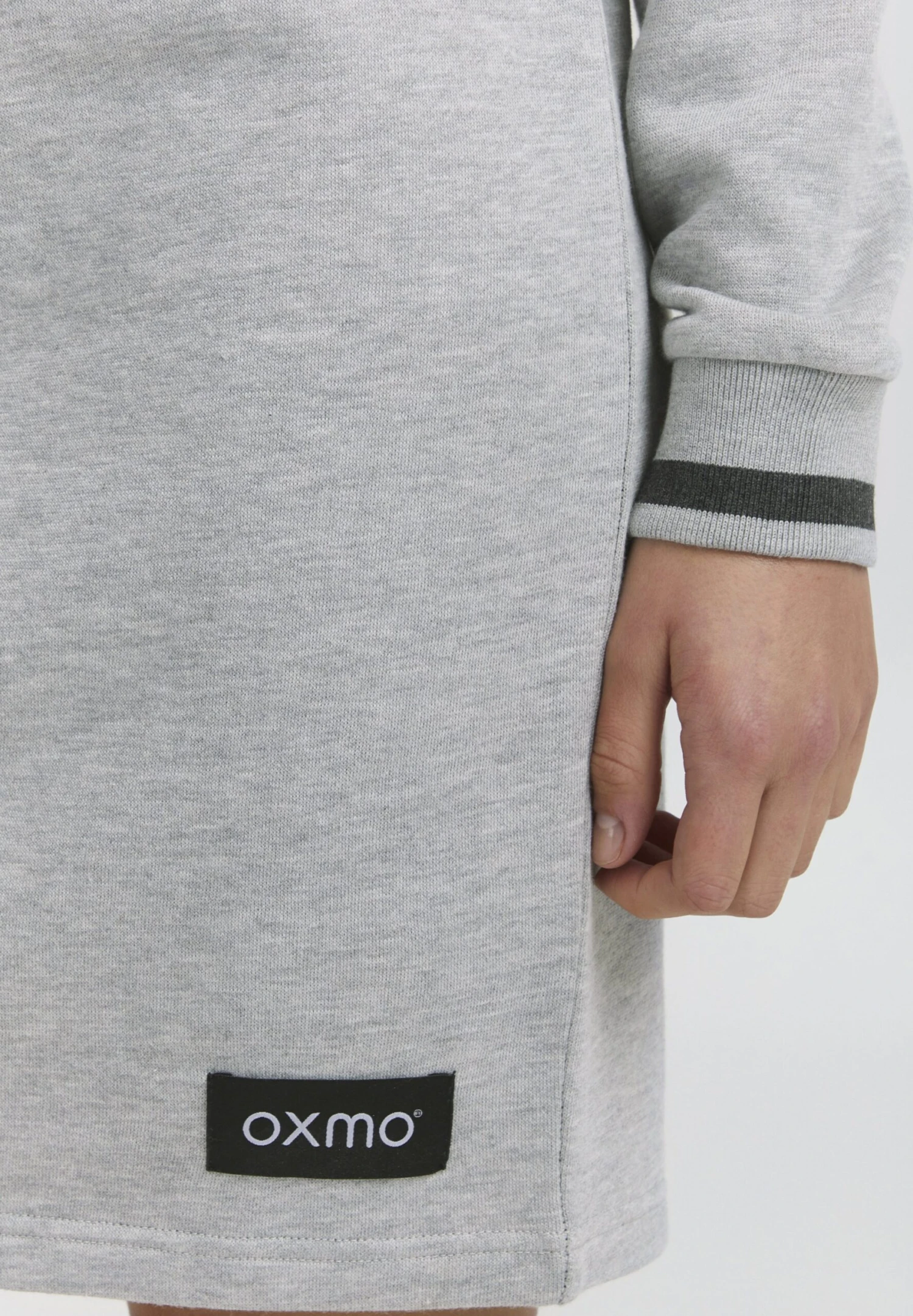 OXMO OXOMILA - Sukienka Letnia - Dark Grey Melange 7 OXMO OXOMILA - Sukienka Letnia - Dark Grey Melange - obrazek 5