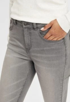 OXMO OXLENNA - Jeansy Relaxed Fit - Grey Denim -Oxmo 9893cde09dff460ead93859406667858