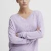 OXMO OXHELLE - Sweter - Purple Rose Melange -Oxmo 9acb48655f4649fdbdb77cd6e31d2b0a