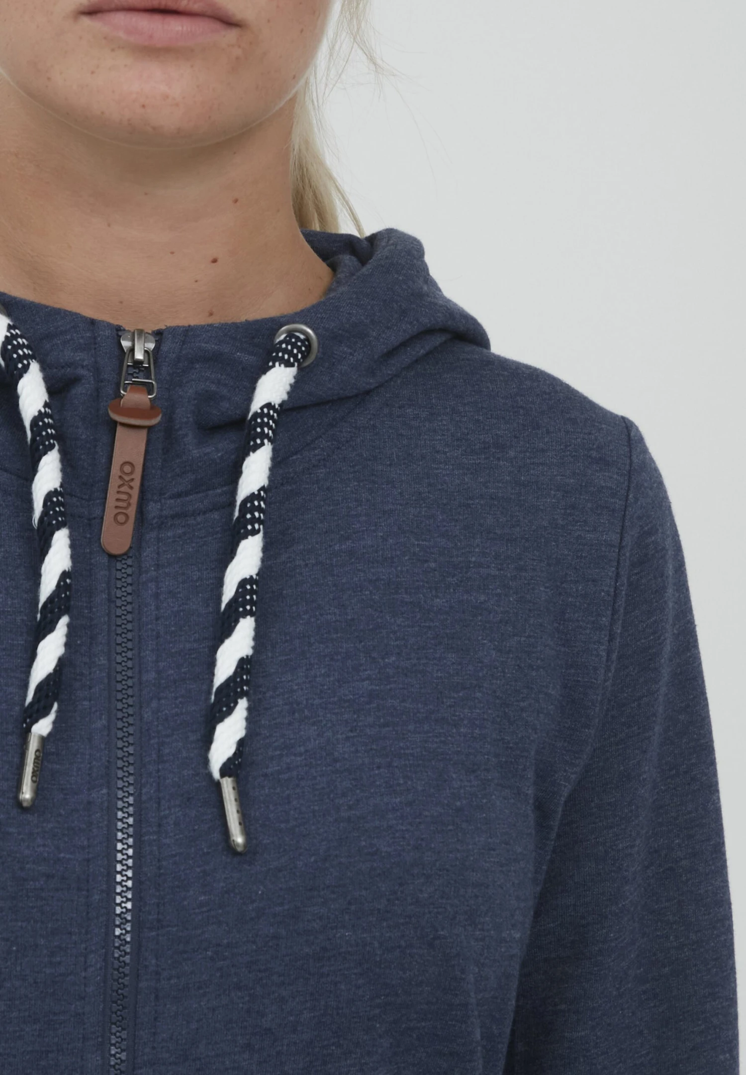 OXMO OXWANDA - Bluza Rozpinana - Ins Bl Mel 6 OXMO OXWANDA - Bluza Rozpinana - Ins Bl Mel - obrazek 4