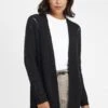 OXMO OXCLEA - Kardigan - Black 1 OXMO OXCLEA - Kardigan - Black -Oxmo 9ef1fc84fb444f5592fd0d0156b71197