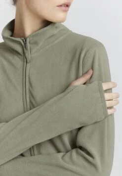 OXMO OXRIKKA - Kurtka Z Polaru - Seagrass -Oxmo 9fb967cd53cd4f18bb406158f5ca11a9