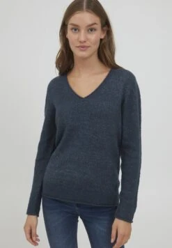 OXMO OXILVA - Sweter - Dark Blue