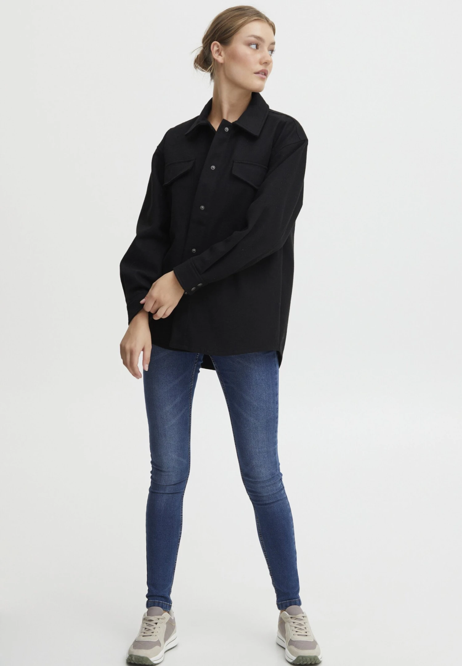 OXMO VALEN - Kardigan - Black 4 OXMO VALEN - Kardigan - Black - obrazek 2