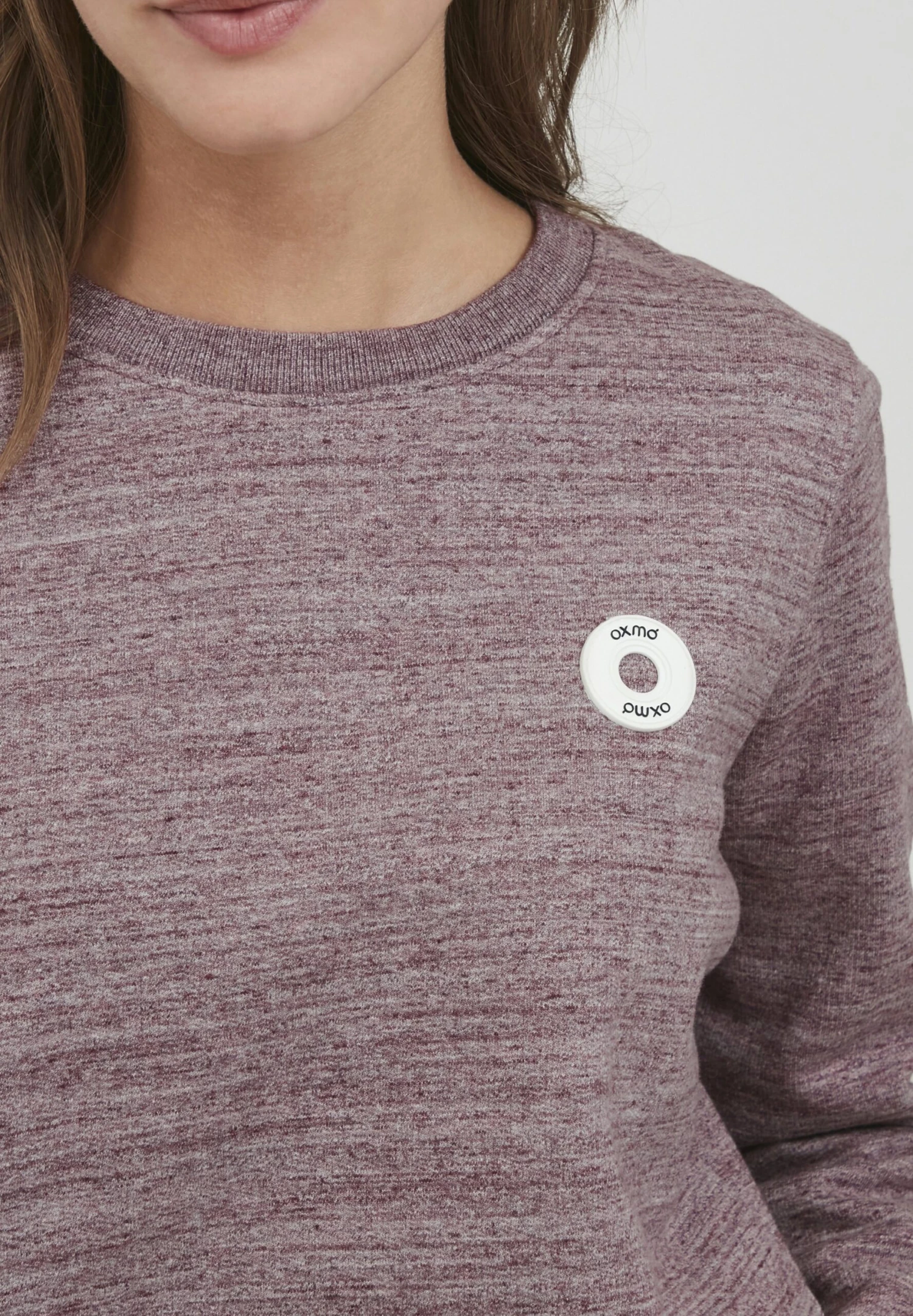 OXMO OXHELLA - Sweter - Chocolate Truffle Melange 6 OXMO OXHELLA - Sweter - Chocolate Truffle Melange - obrazek 4