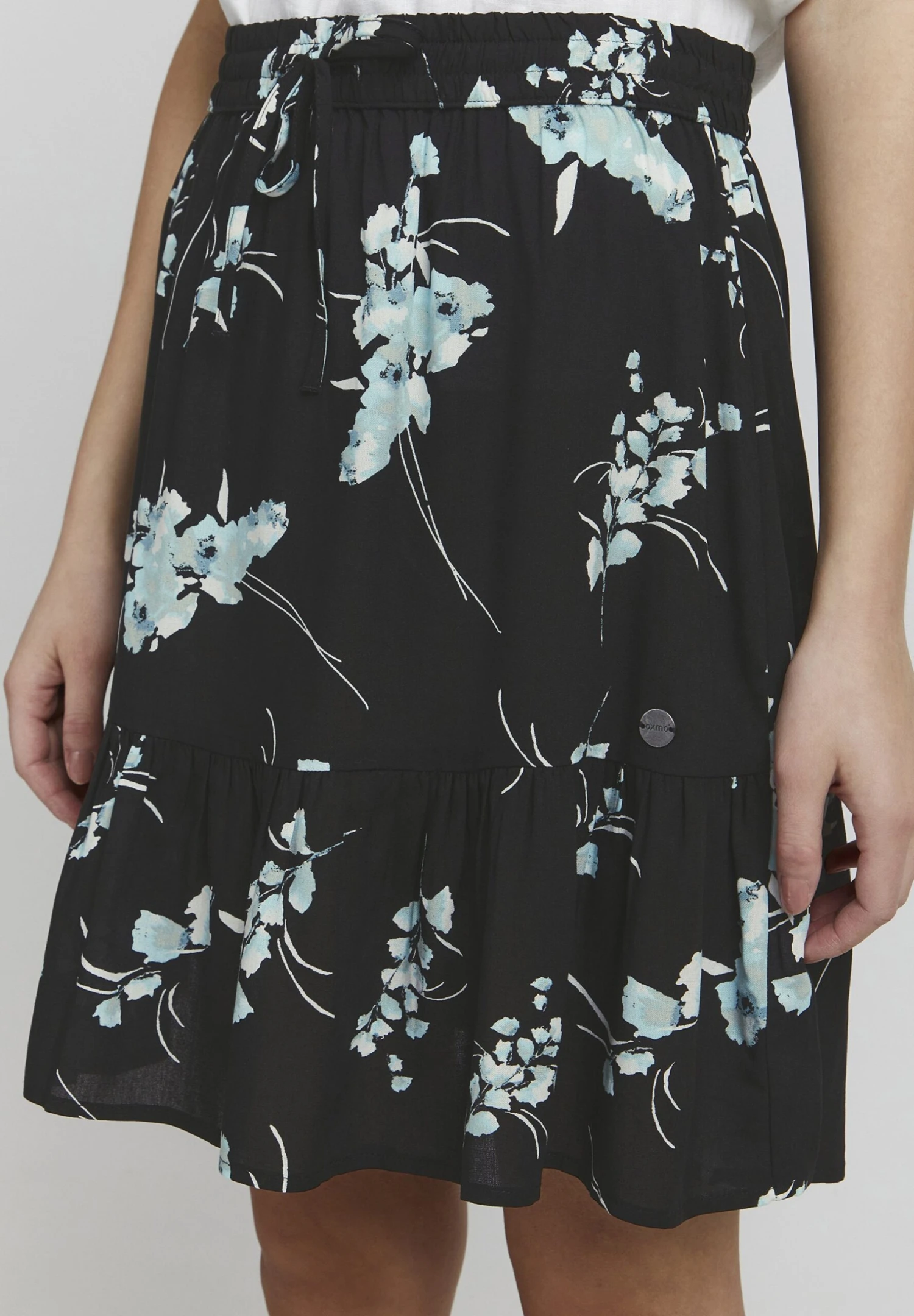 OXMO OXEIRA - Spódnica Trapezowa - Black Mix 6 OXMO OXEIRA - Spódnica Trapezowa - Black Mix - obrazek 5