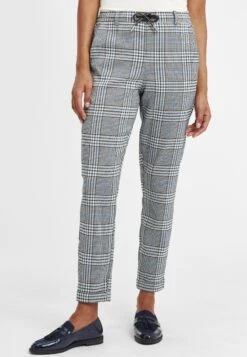 OXMO OXLIVIA - Spodnie Materia艂owe - Insignia Blue