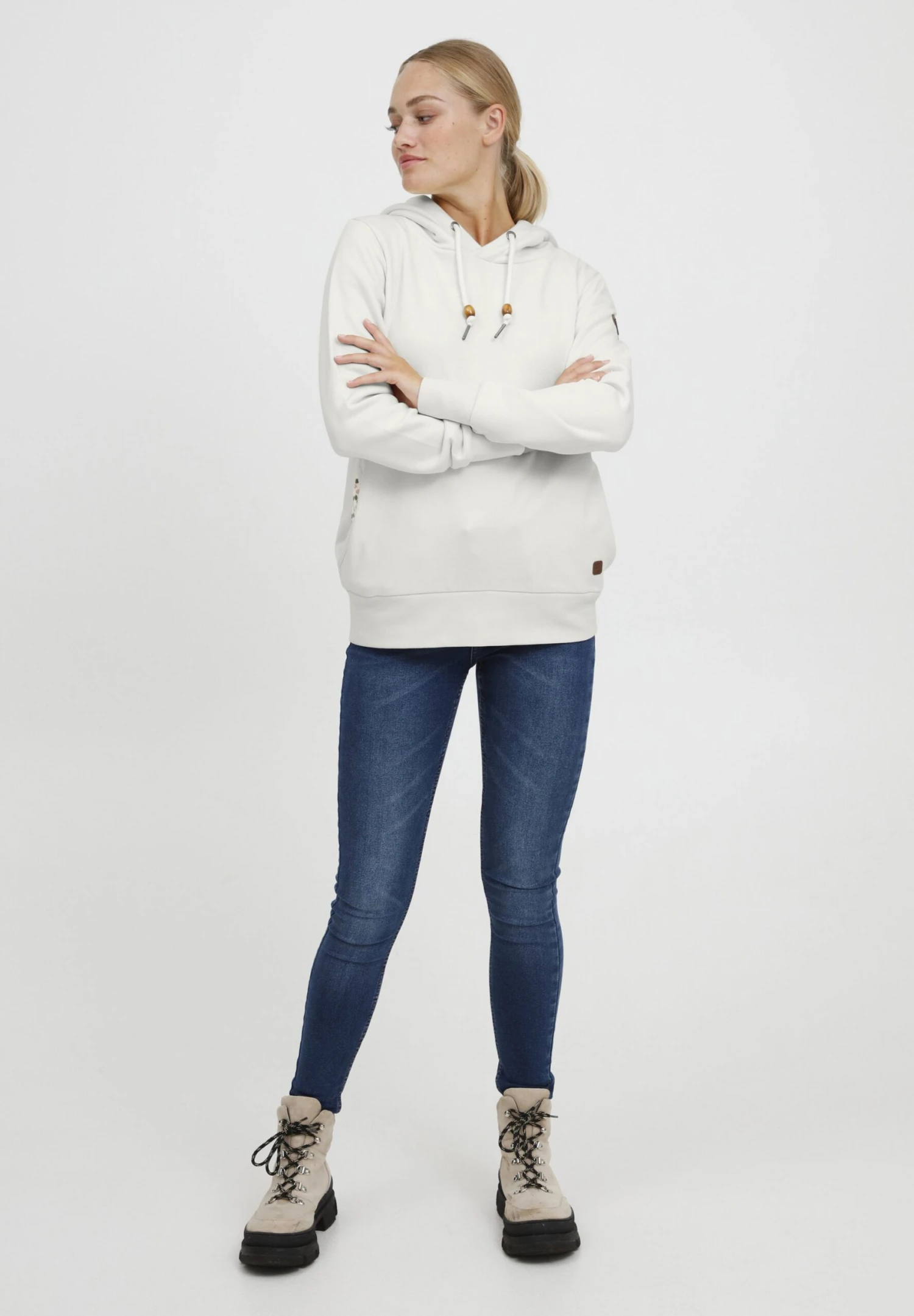 OXMO OXULRIKA - Bluza Z Kapturem - Birch 4 OXMO OXULRIKA - Bluza Z Kapturem - Birch - obrazek 2