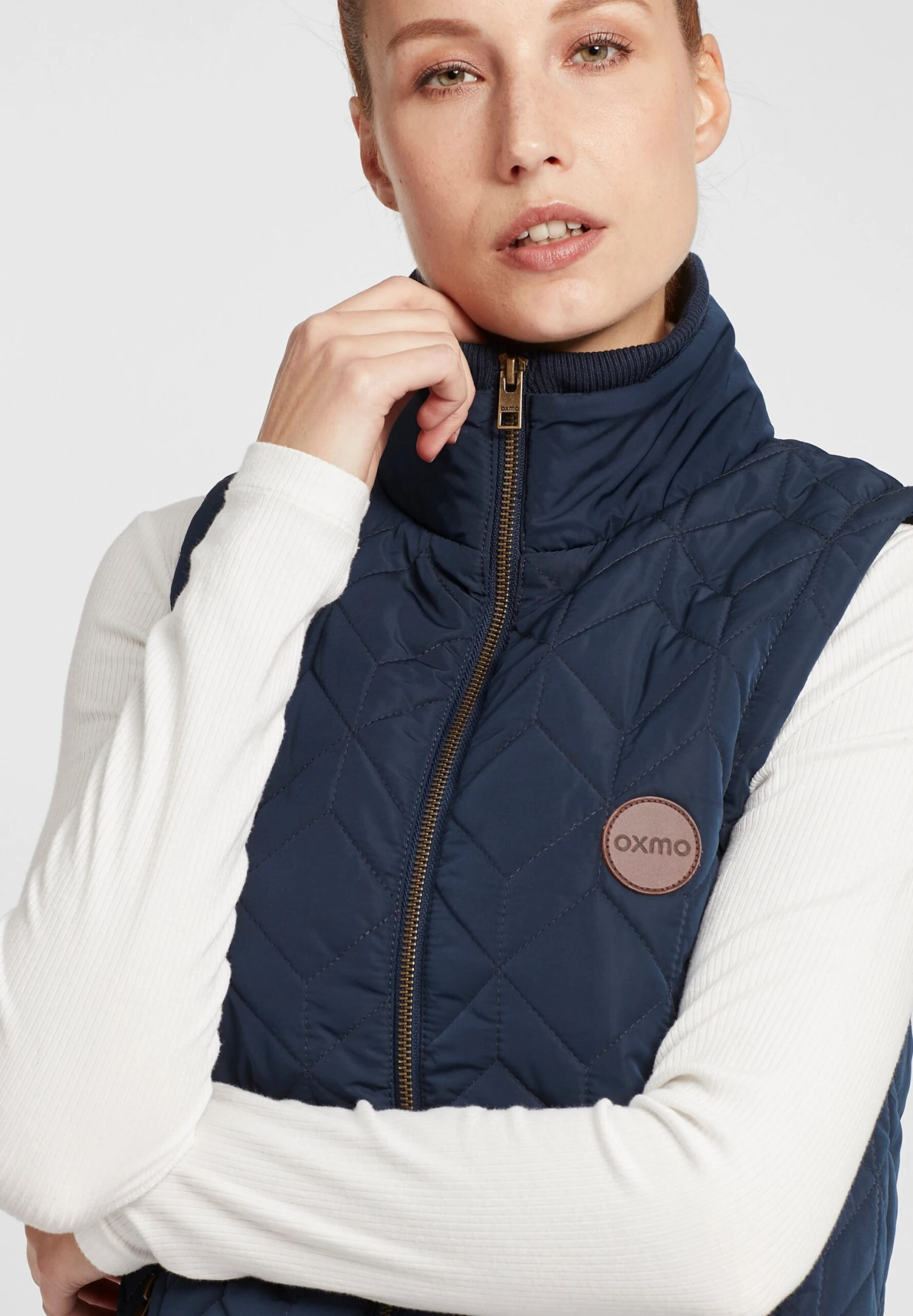 OXMO OXALITA - Kamizelka - Dress Blues 6 OXMO OXALITA - Kamizelka - Dress Blues - obrazek 4