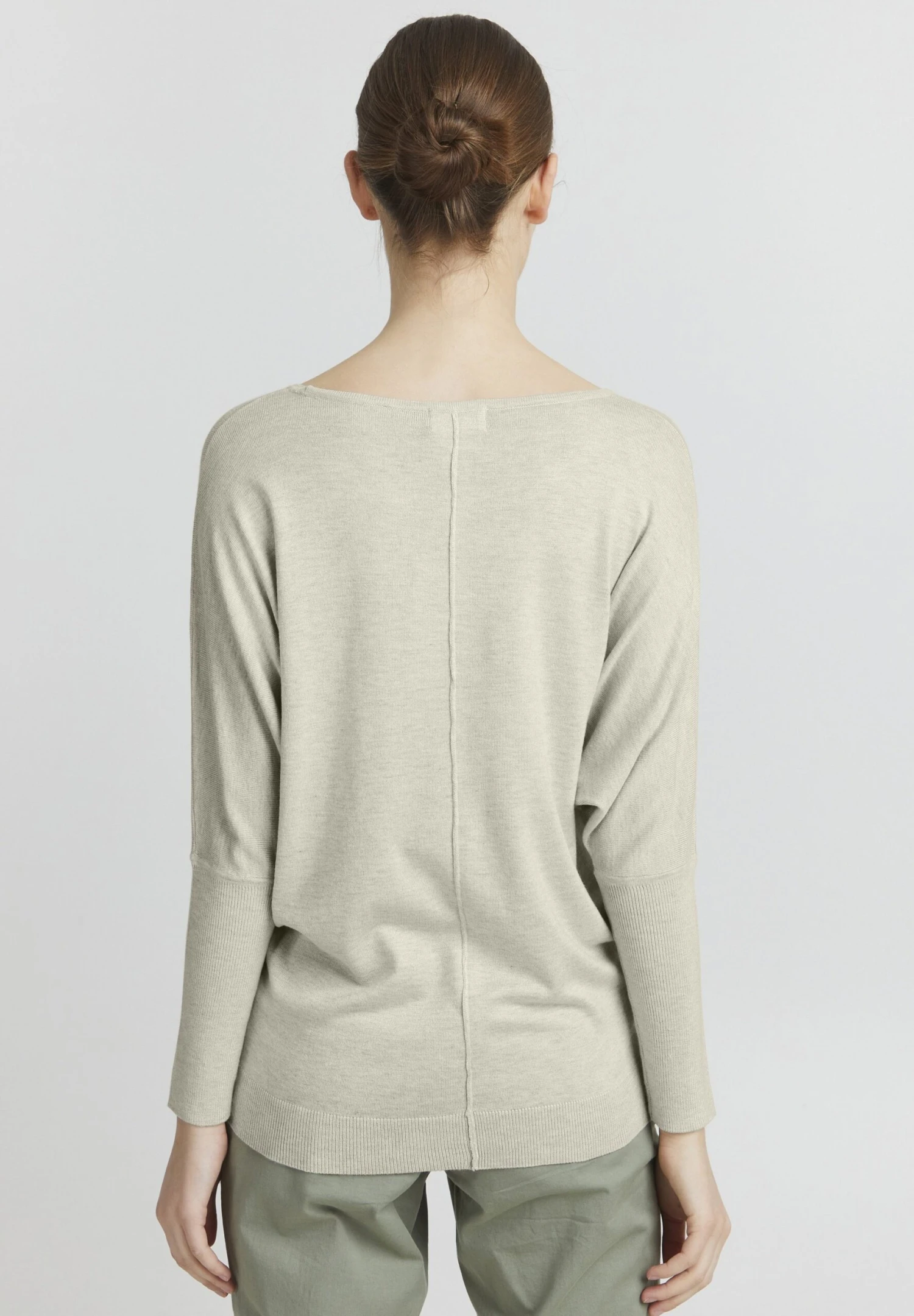 OXMO OXHERDIS - Sweter - Oyster Grey Melange 5 OXMO OXHERDIS - Sweter - Oyster Grey Melange - obrazek 3