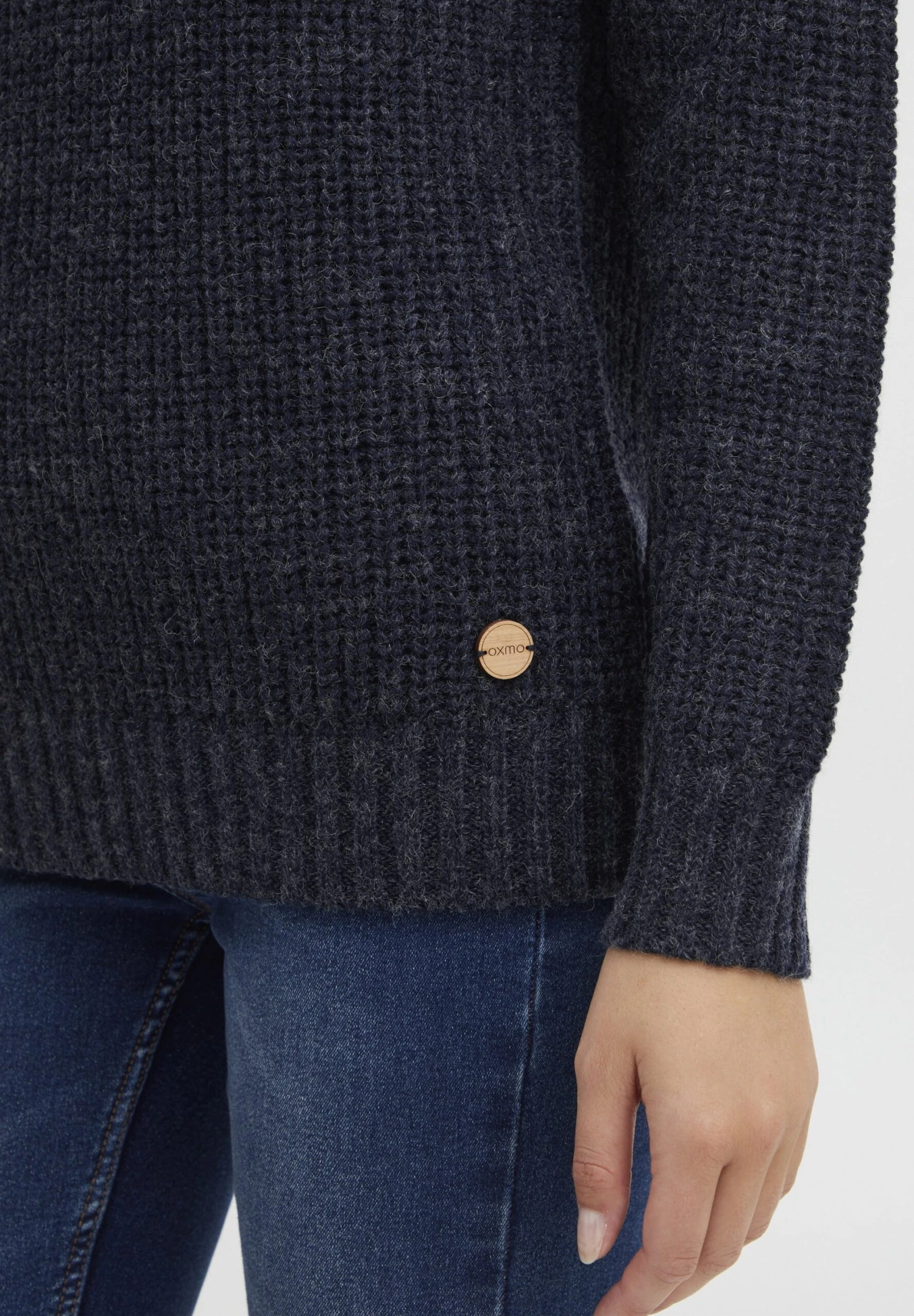 OXMO OXNANNA - Sweter - Total Eclipse Melange 7 OXMO OXNANNA - Sweter - Total Eclipse Melange - obrazek 5