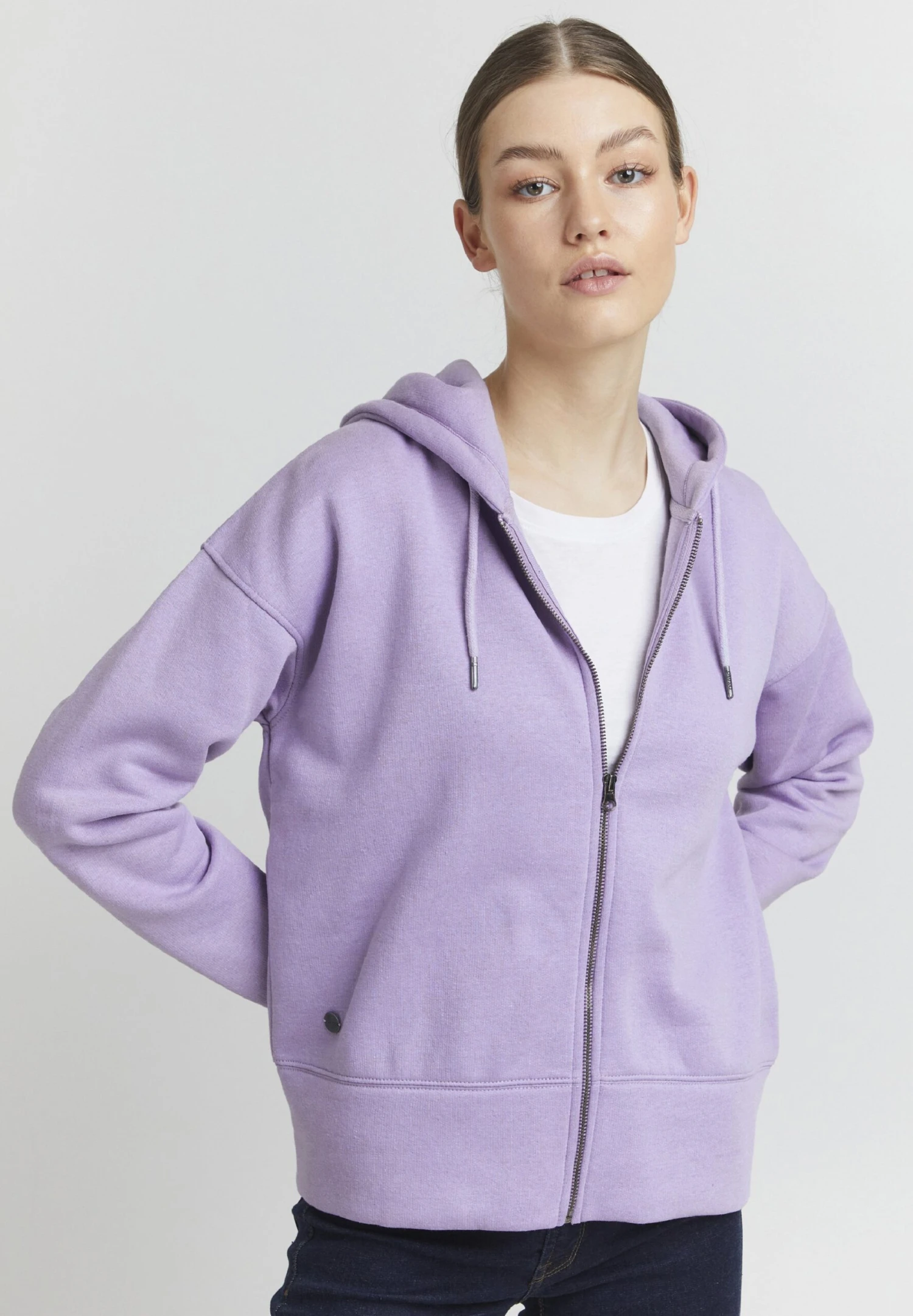 OXMO HOLUNDER - Bluza Rozpinana - Sand Verbena 3 OXMO HOLUNDER - Bluza Rozpinana - Sand Verbena