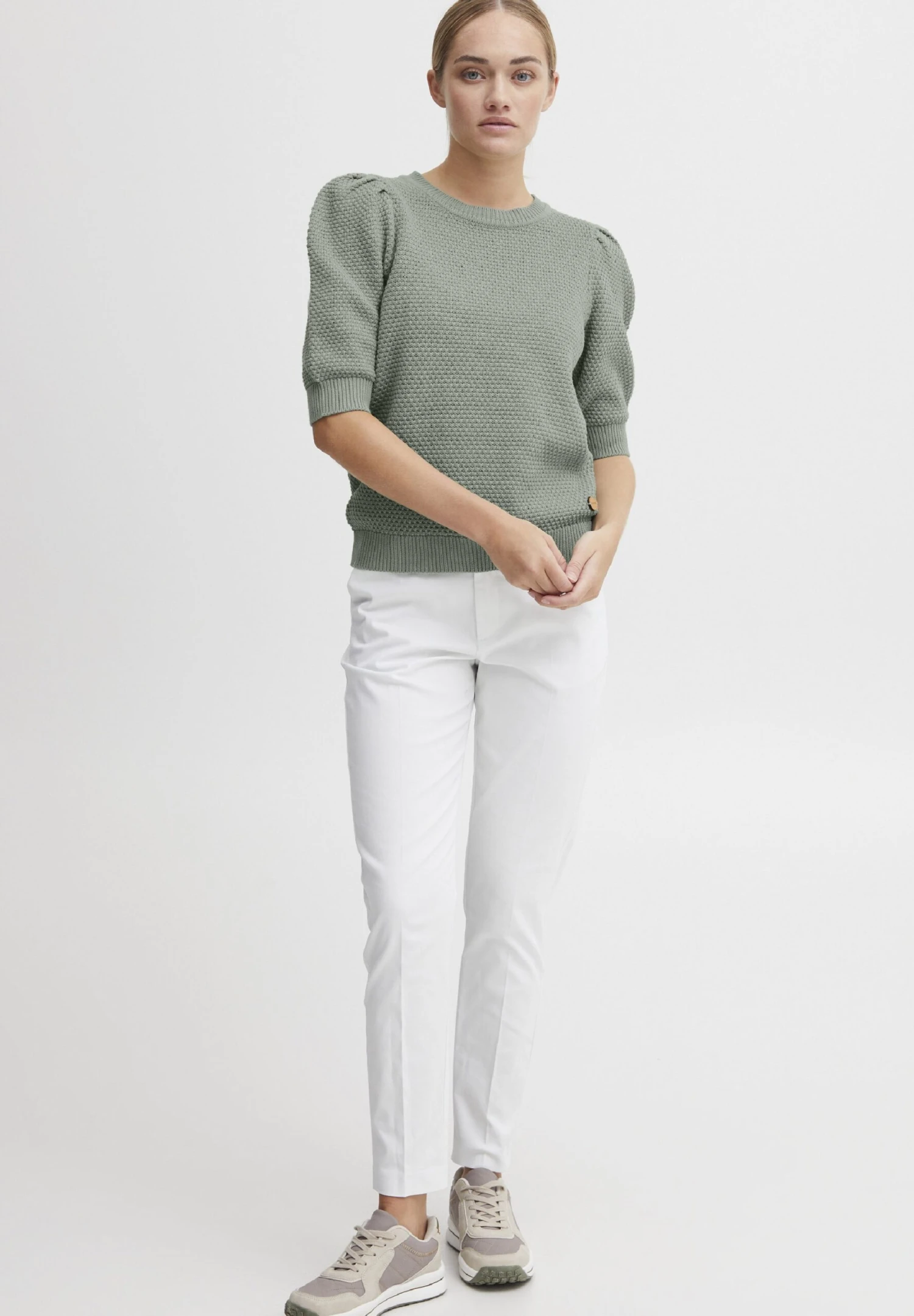 OXMO OXMICHA - Sweter - Sea Spray 4 OXMO OXMICHA - Sweter - Sea Spray - obrazek 2