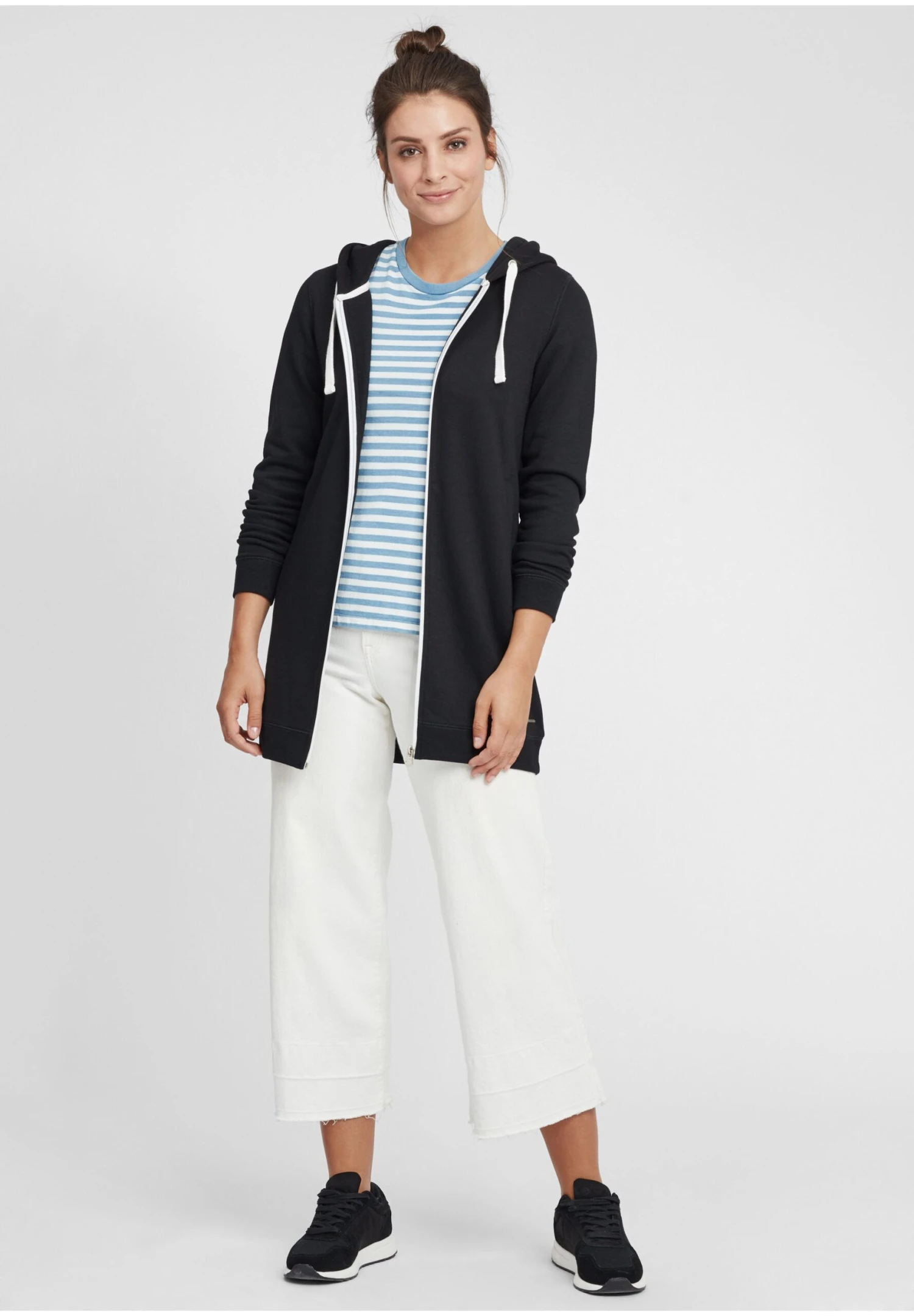 OXMO OXOLINDA - Bluza Rozpinana - Black 4 OXMO OXOLINDA - Bluza Rozpinana - Black - obrazek 2