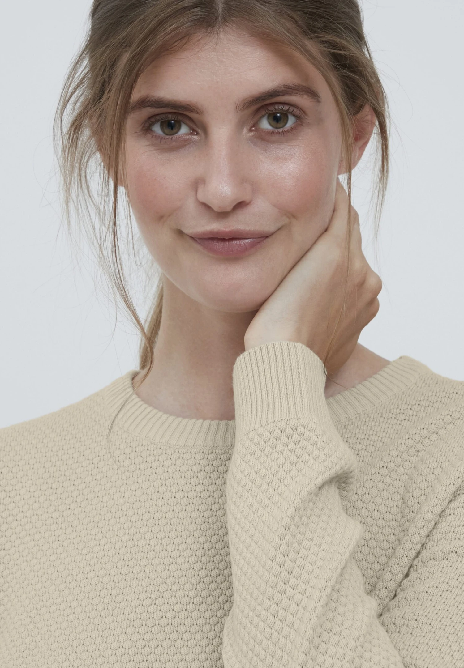 OXMO OXSARAH - Sweter - Oyster Gray 6 OXMO OXSARAH - Sweter - Oyster Gray - obrazek 4