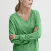 OXMO OXHELLE - Sweter - Ming Green Melange -Oxmo c36f27d60f0a4110a74f709b9d6afe44