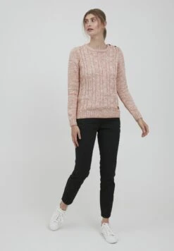 OXMO OXPHIA - Sweter - Powder Rose -Oxmo c505ffdce68943ca8076e7dd562d8904