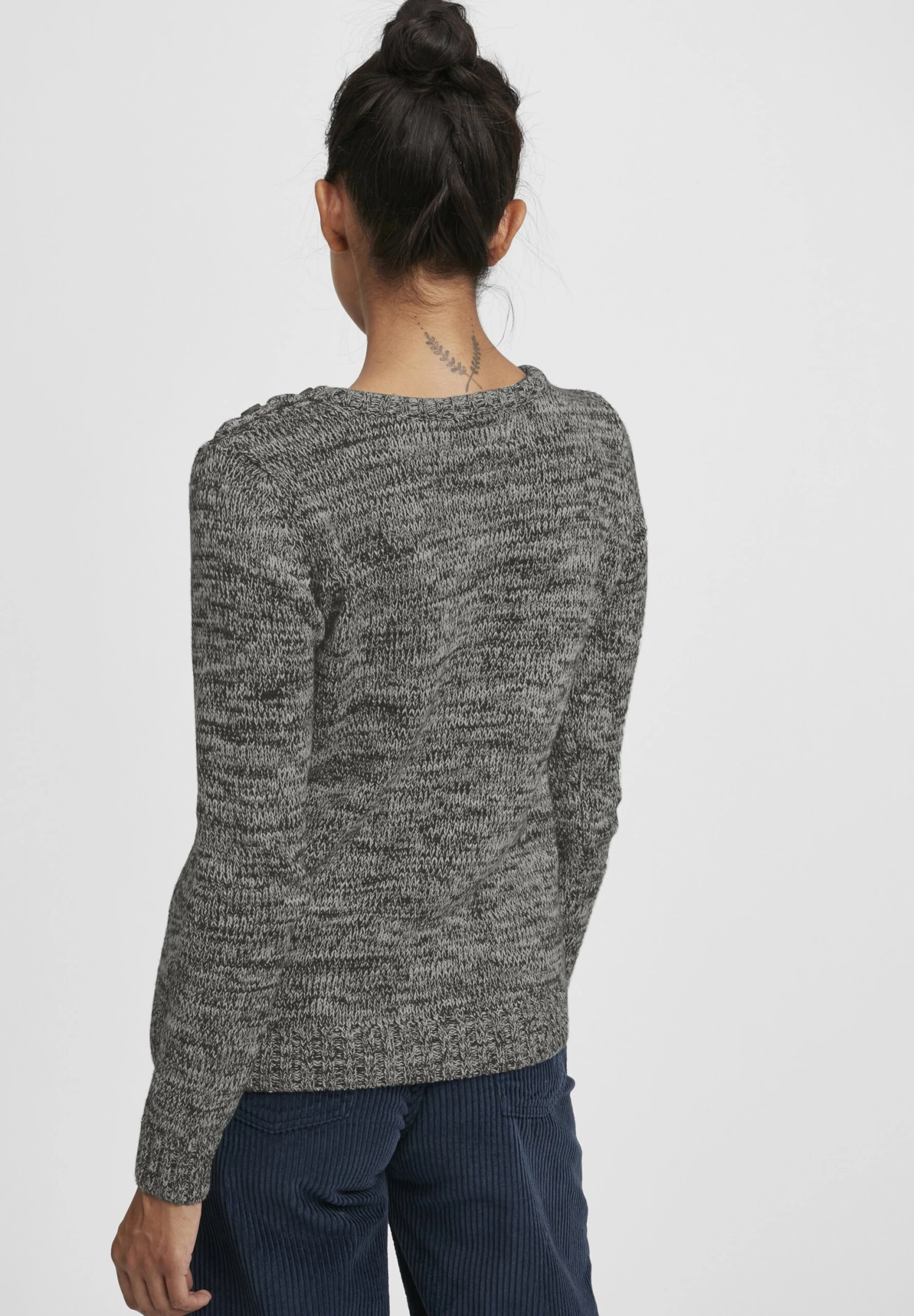 OXMO OXPHIA - Sweter - Dark Grey 5 OXMO OXPHIA - Sweter - Dark Grey - obrazek 3