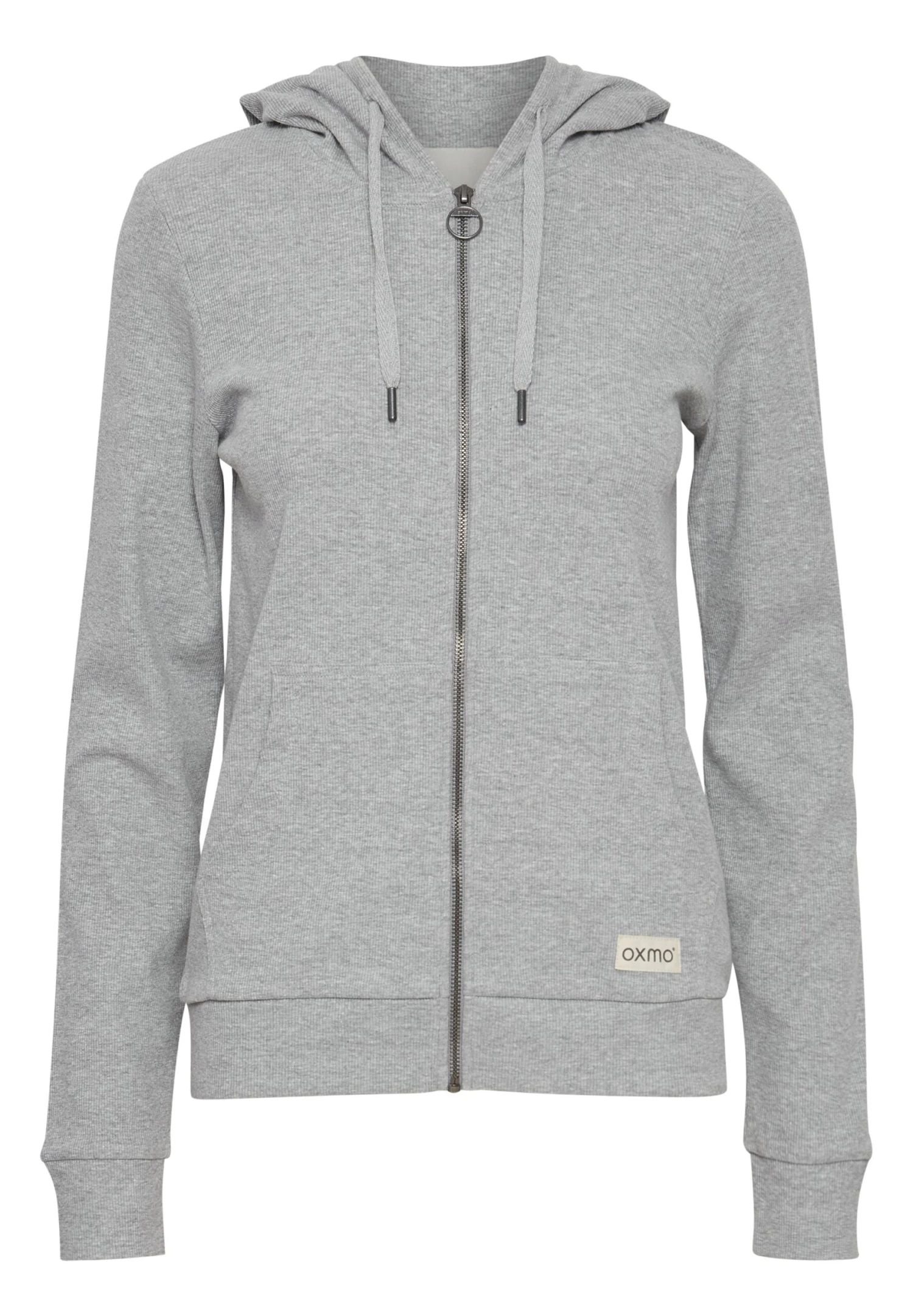 OXMO OXLOVA - Bluza Rozpinana - Light Grey Melange 7 OXMO OXLOVA - Bluza Rozpinana - Light Grey Melange - obrazek 5