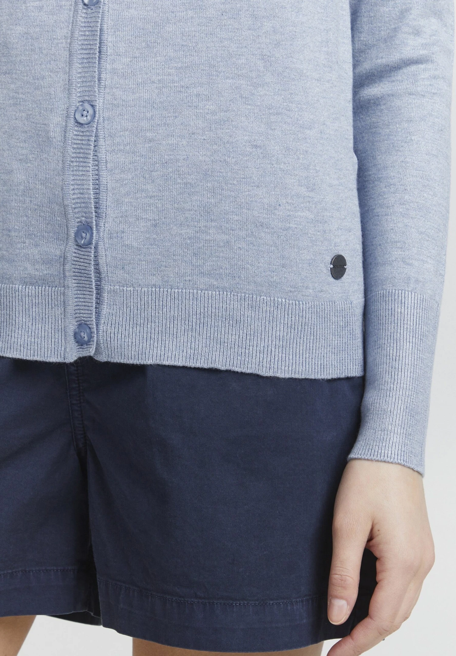 OXMO Kardigan - Kentucky Blue Melange 7 OXMO Kardigan - Kentucky Blue Melange - obrazek 5