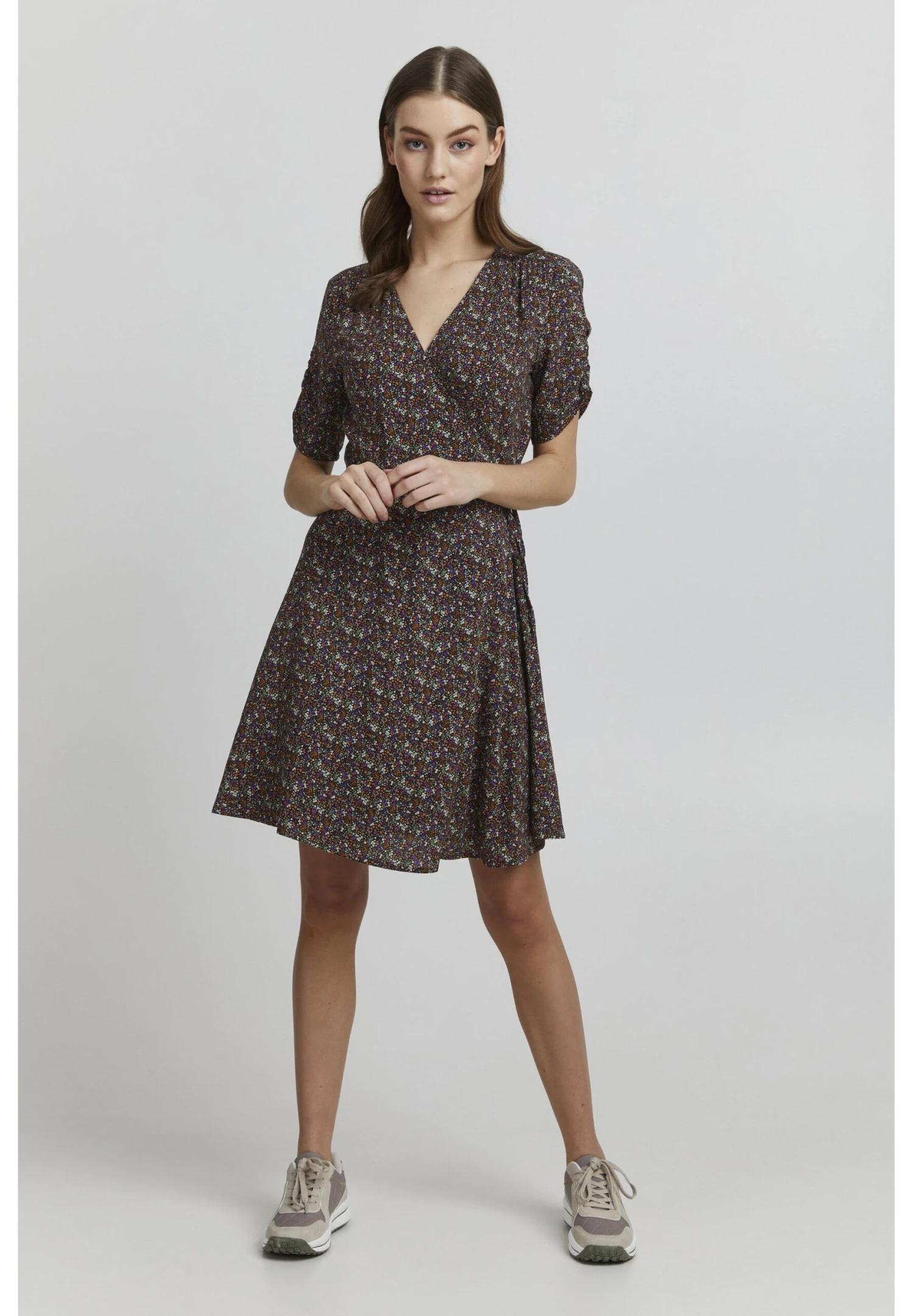 OXMO OXEMBLA - Sukienka Letnia - Burnt Orange Mix 4 OXMO OXEMBLA - Sukienka Letnia - Burnt Orange Mix - obrazek 2