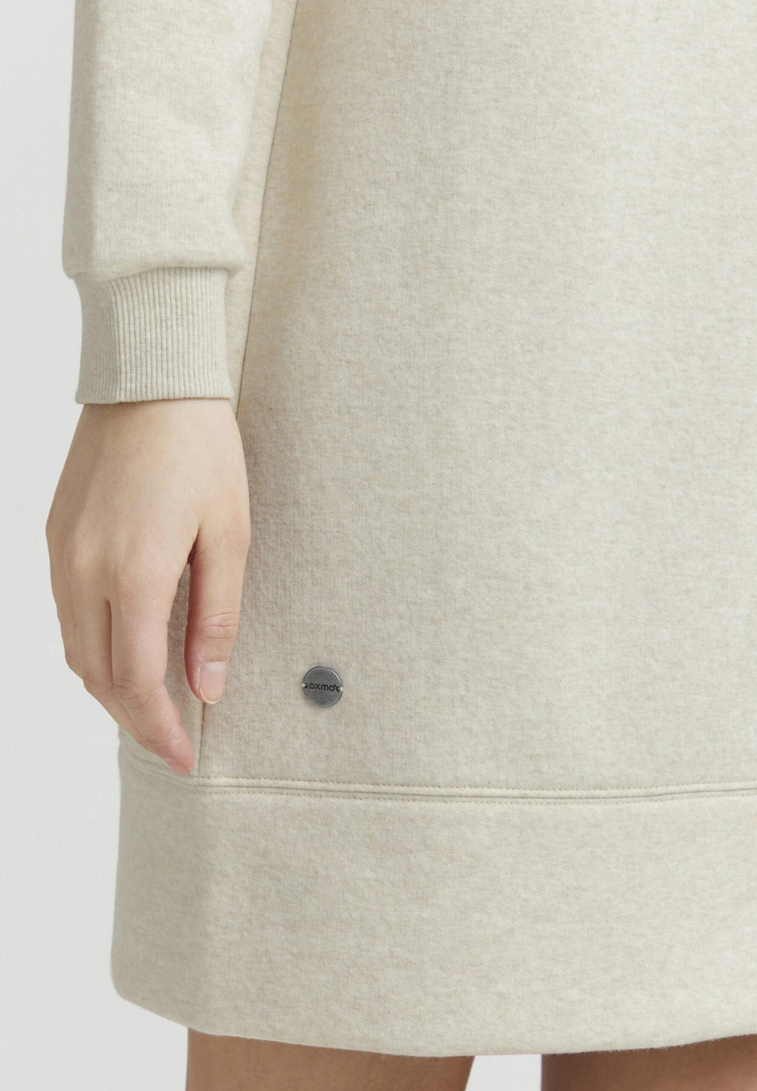 OXMO HOLLY - Sukienka Letnia - Oatmeal Melange 7 OXMO HOLLY - Sukienka Letnia - Oatmeal Melange - obrazek 5