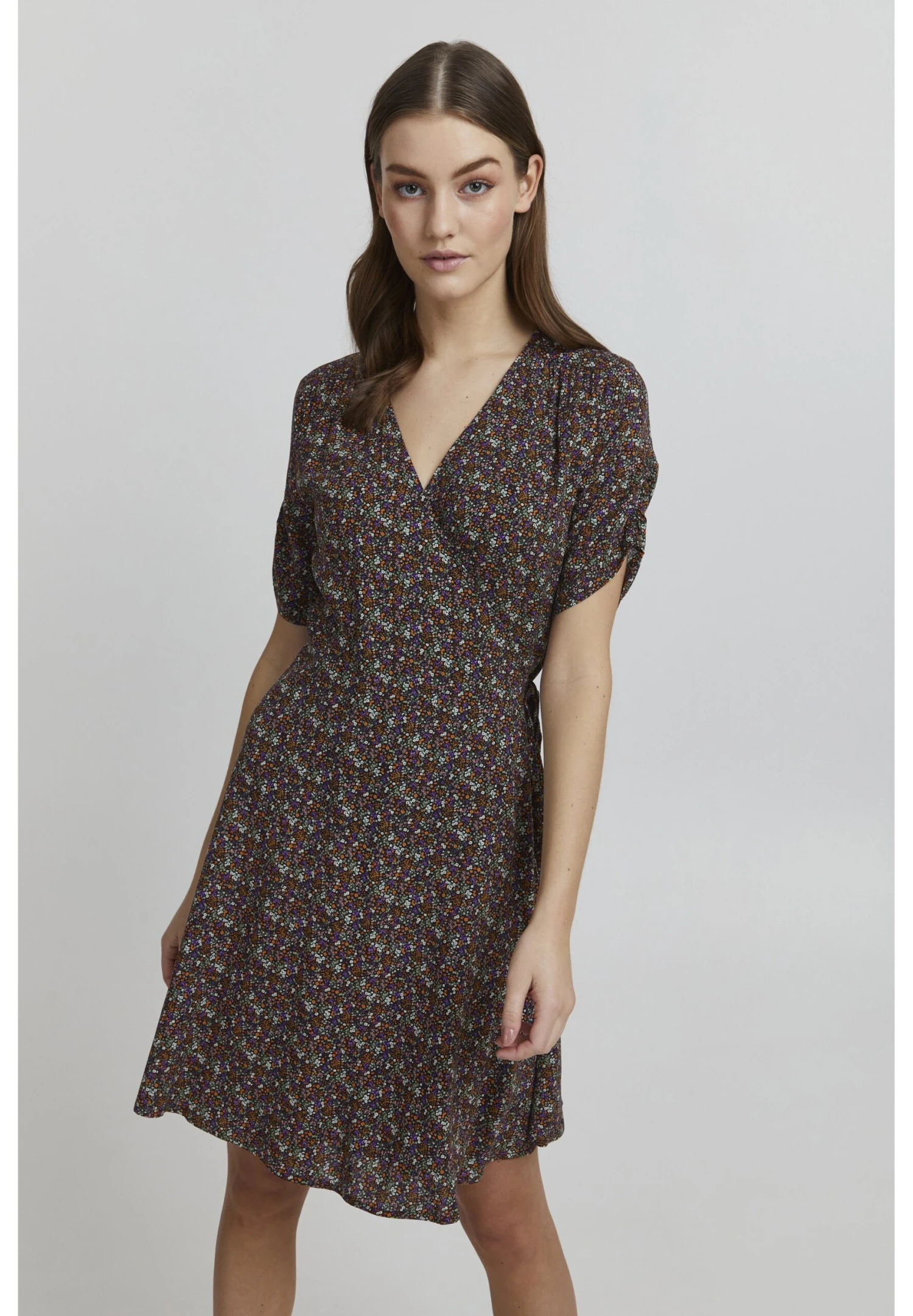 OXMO OXEMBLA - Sukienka Letnia - Burnt Orange Mix 3 OXMO OXEMBLA - Sukienka Letnia - Burnt Orange Mix