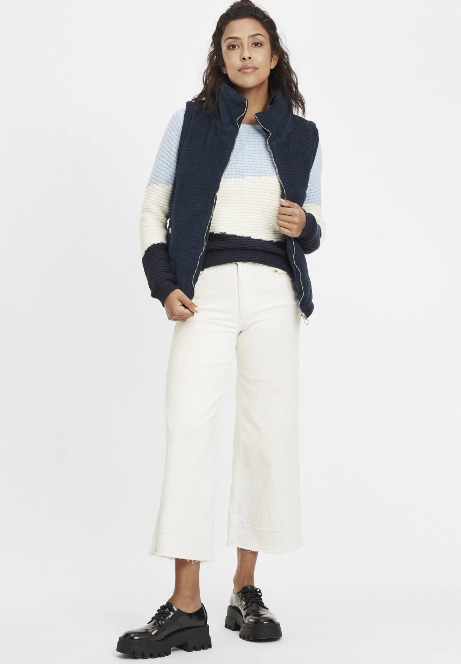 OXMO OXVIDEMA - Kamizelka - Dress Blues 4 OXMO OXVIDEMA - Kamizelka - Dress Blues - obrazek 2