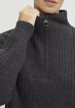 OXMO OXSALINE - Sweter - Blackened Pearl Melange -Oxmo d0864f4802e94a2ca1623cde4a4c8cc4