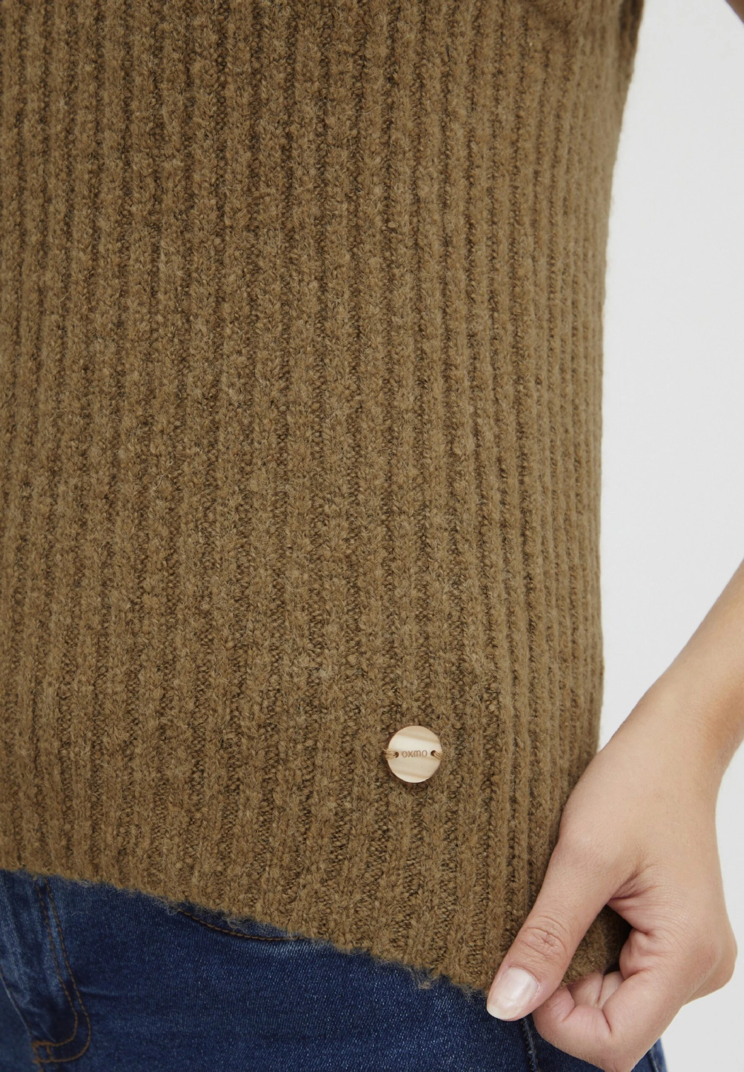 OXMO OXSALIS - Sweter - Tannin Melange 7 OXMO OXSALIS - Sweter - Tannin Melange - obrazek 5