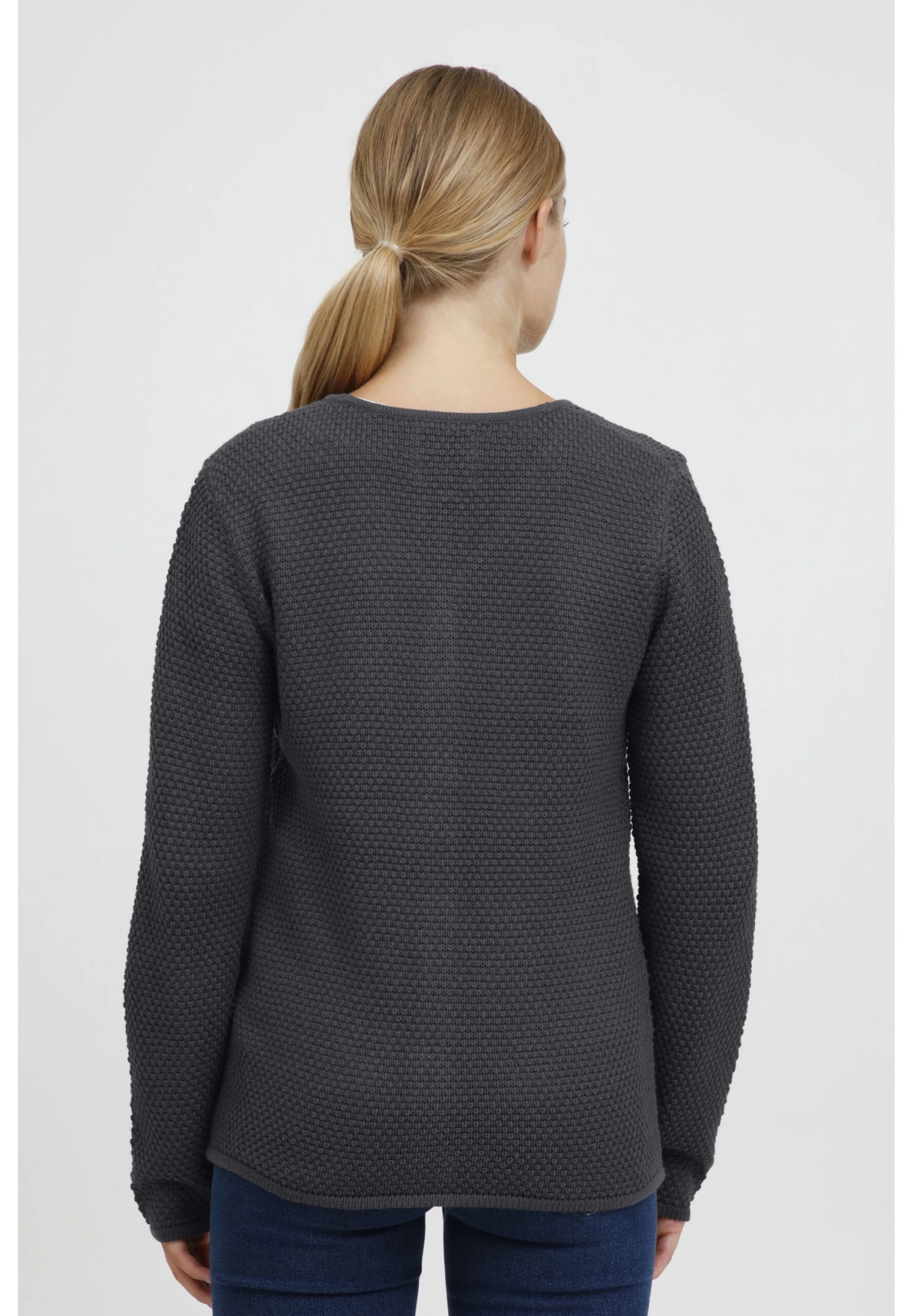 OXMO OXHELGA - Kardigan - Pewter 5 OXMO OXHELGA - Kardigan - Pewter - obrazek 3